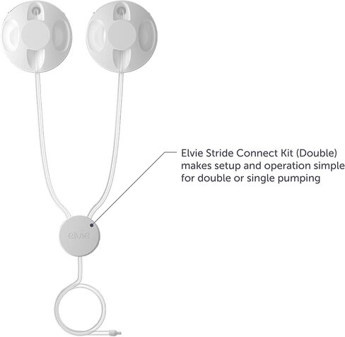 Elvie Stride Breast Pump Breast Shield - 28mm | 2 Pack | Nipple Shield Flange for Pumping Breast Milk | Breastfeeding Essentials for Electric Breast Pumps | BPA Free, Dishwasher Safe in Kuwait