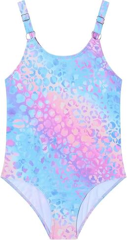Girls One Piece Swimsuit Quick Dry Swimwear Swimming Beach Bathing Suit for 5-14 Years in Saudi Arabia