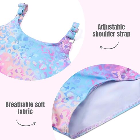 Girls One Piece Swimsuit Quick Dry Swimwear Swimming Beach Bathing Suit for 5-14 Years in Saudi Arabia