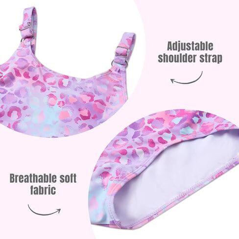 Girls One Piece Swimsuit Quick Dry Swimwear Swimming Beach Bathing Suit for 5-14 Years in Saudi Arabia