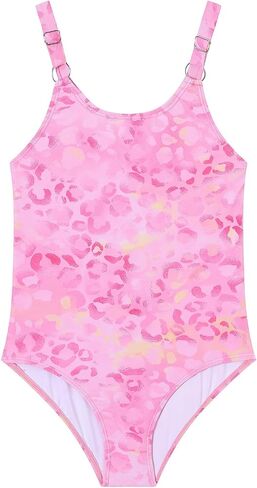 Girls One Piece Swimsuit Quick Dry Swimwear Swimming Beach Bathing Suit for 5-14 Years in Saudi Arabia