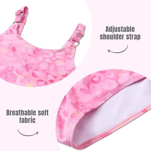 Girls One Piece Swimsuit Quick Dry Swimwear Swimming Beach Bathing Suit for 5-14 Years in Saudi Arabia