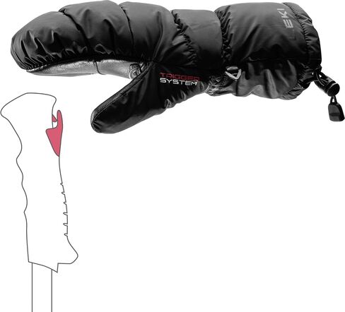 LEKI Women's Glace 3D Mittens Primaloft Gold Insulated Waterproof Gloves for Skiing, Snowboarding, & Cold Weather in Saudi Arabia