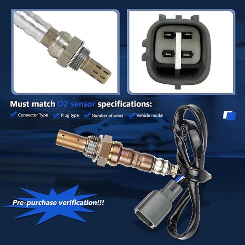 234-9010 نسبة وقود الهواء المنبع O2 O2 Sensor لعام 2000 2001 Toyota Camry Solara 2.2L فقط لمحرك FWD Calif & Gas ، لعام 2002 2003 Toyota Camry Solara 2.4L FWD O2 Sensor 89467-33040 in Saudi Arabia
