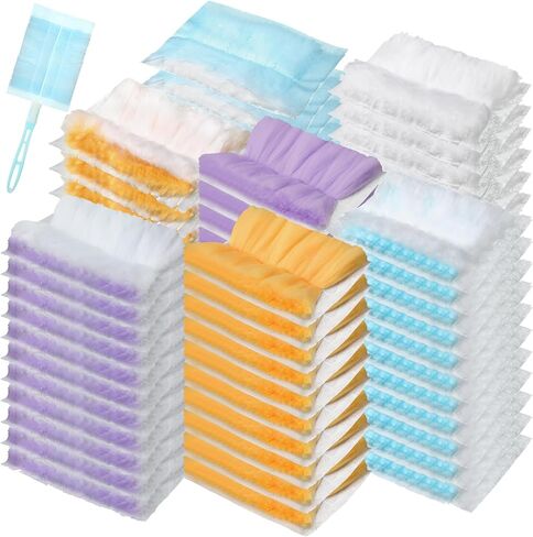 300 Pcs Disposable Dusters Refills Bulk Heavy Duty Dusters Refills 180° Multi Surface Replacement Dusters for Cleaning Ceiling Fan with Microfibers Unscented in Saudi Arabia