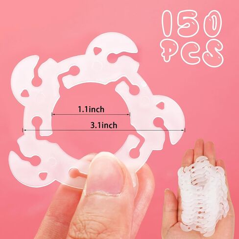 100 Pcs Balloon Clips for Arch, Flower Shape Balloon Connectors Clip Holders for Decor Balloon Arch, Balloon Column Stand Flower Clips for Baby Shower Wedding Event Decorations Birthday Party Supplies in Saudi Arabia