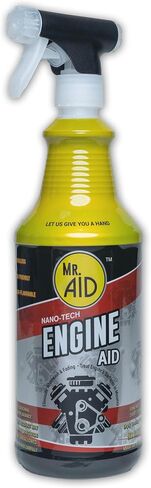 Engine AID Effectively Cleans Car Engine Bays Without The Need For Water, Formula Designed To Remove Dirt, Oils & Grease, Non-Flammable & ECO Friendly, (32 Fl Oz) W/1/Microfiber Towel (1-Pack) in Kuwait