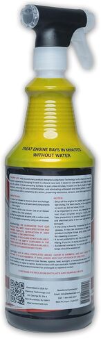 Engine AID Effectively Cleans Car Engine Bays Without The Need For Water, Formula Designed To Remove Dirt, Oils & Grease, Non-Flammable & ECO Friendly, (32 Fl Oz) W/1/Microfiber Towel (1-Pack) in Kuwait