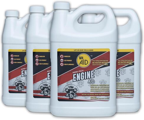 Engine AID Effectively Cleans Car Engine Bays Without The Need For Water, Formula Designed To Remove Dirt, Oils & Grease, Non-Flammable & ECO Friendly, (32 Fl Oz) W/1/Microfiber Towel (1-Pack) in Kuwait
