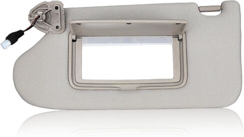 Left Driver Side Sun Visor for Nissan Altima 2013 2014 2015 2016 2017 2018 with Mirror and Vanity Light Without Sunroof Replaces# 96401-3TA2A in Saudi Arabia