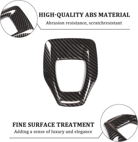 Toycidfg Car Gear Shift Shift Cover Cover Frame for Alfa Romeo Stelvio 2020-2023 ABS Carbon Carbon Pattern Pattern Accessories in Saudi Arabia