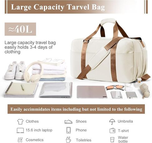 Large Vacuum Travel Bag with Air Pump, Seal Compression Personal Item Carry on Bags for Airlines, Weekender Overnight Bag for Women, Green in Saudi Arabia