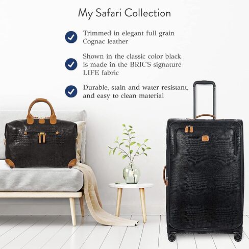 Bric's My Safari 18 "Cargo Duffle Bag - 001 Black in Saudi Arabia