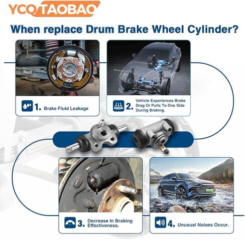Front Drum Brake Wheel Cylinder Kit 2PC Replaces 1799636, 2585557 Compatible with Chevrolet C40 1960-1962 Compatible with Chevy C40 1960-1962 Compatible with Chevrolet C60 1980-1983 in Saudi Arabia