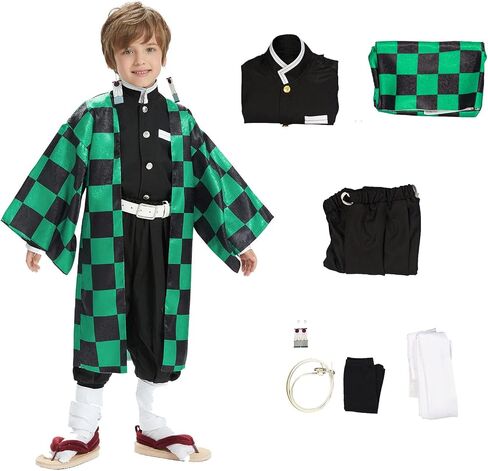 Kids Anime Cosplay Kimono Outfit Uniform Anime Cosplay Costume Halloween Party Set in Saudi Arabia