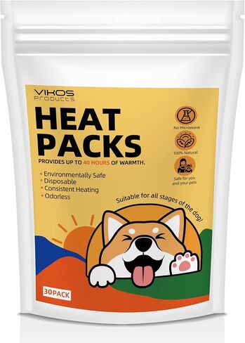 (15-Pack Upgraded Heat Packs for Newborn Puppy, Anxiety Dog Toys Replacement Heat Packs, Disposable Puppy Warmers - Lasting for Approximately 40 Hours in Kuwait