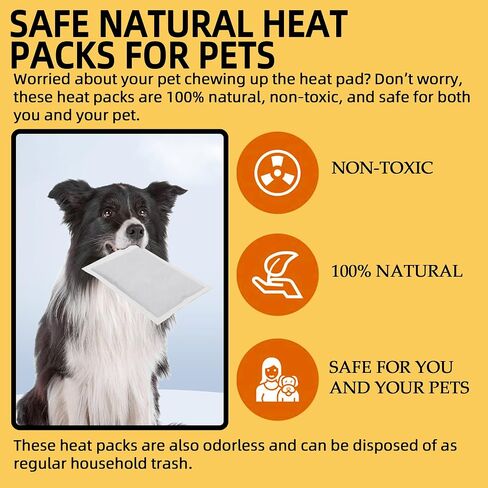 (15-Pack Upgraded Heat Packs for Newborn Puppy, Anxiety Dog Toys Replacement Heat Packs, Disposable Puppy Warmers - Lasting for Approximately 40 Hours in Kuwait