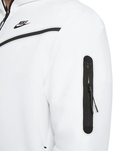 Nike Sportswear Tech Fleece Men's Full-Zip Hoodie Size-XXL White/Black (CU4489) in Saudi Arabia