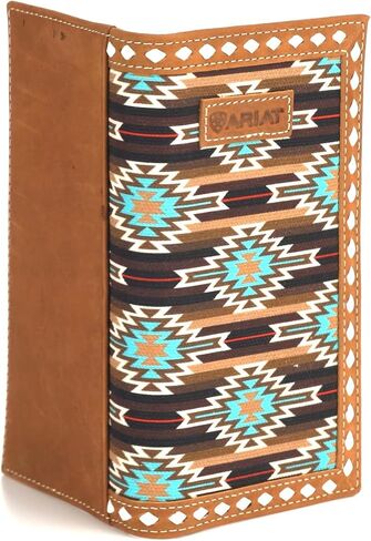 ARIAT Rodeo Southwest Diamond Lace Wallet, Brown in Saudi Arabia