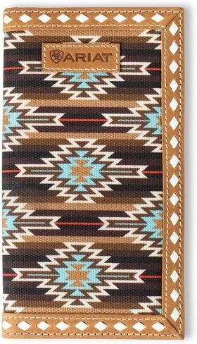 ARIAT Rodeo Southwest Diamond Lace Wallet, Brown in Saudi Arabia