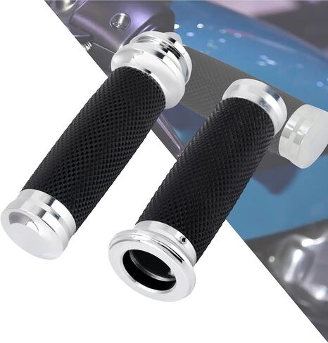 HDBUBALUS 1" Electronic Throttle Handlebar Grips Motorcycle Hand Grips Fit for Harley Street Electra Road Glide Road King in Saudi Arabia