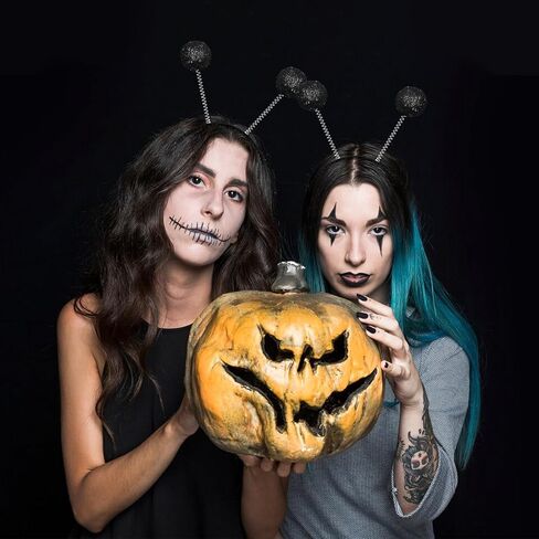 JGCWorker Alien Headband for Women Girls, Halloween Cosplay Space Alien Costume Hair Accessories Martian Antenna Headpiece in Kuwait