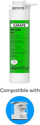 AquaTru Carafe AT100 2-Stage Pre/Carbon Filter | Reduces Sand, Silt, Sediment, Rust, and Particles | Activated Carbon Reduces Chlorine Taste and Odors in Saudi Arabia