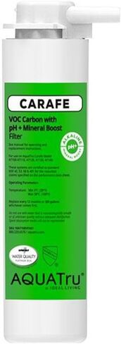 AquaTru Carafe AT100 2-Stage Pre/Carbon Filter | Reduces Sand, Silt, Sediment, Rust, and Particles | Activated Carbon Reduces Chlorine Taste and Odors in Saudi Arabia