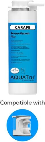 AquaTru Carafe AT100 2-Stage Pre/Carbon Filter | Reduces Sand, Silt, Sediment, Rust, and Particles | Activated Carbon Reduces Chlorine Taste and Odors in Saudi Arabia
