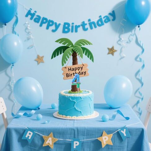 Cartoon Birthday Candles, Pink and Blue Number Candles Leaf Flower Cake Topper Bday Party Supplies Cute Cartoon Candle for Birthday Party (Number 8) in Saudi Arabia