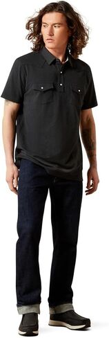 ARIAT Men's Retro Western Snap Polo in Saudi Arabia