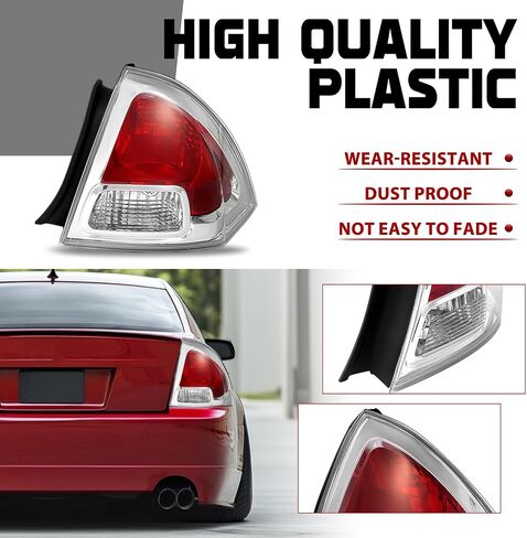HECASA Pair Tail Light Compatible with 2006-2009 Ford Fusion S SE SEL Replacement for FO2818123 FO2819113 Tail Rear Lamp Red+Clear Lens LH&RH in Saudi Arabia