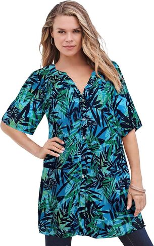 ROAMAN's Women's Plus Size Plus Size Angelina Tunic Top in Kuwait