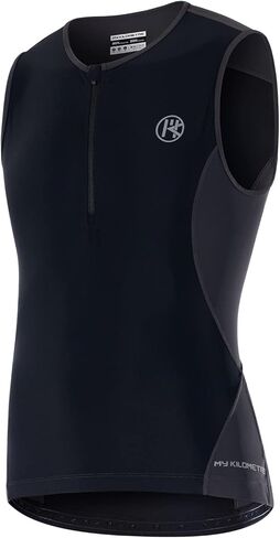 Triathlon Top Mens with Pockets Essential Mens Sleeveless Cycling Jersey Tri Singlet in Kuwait