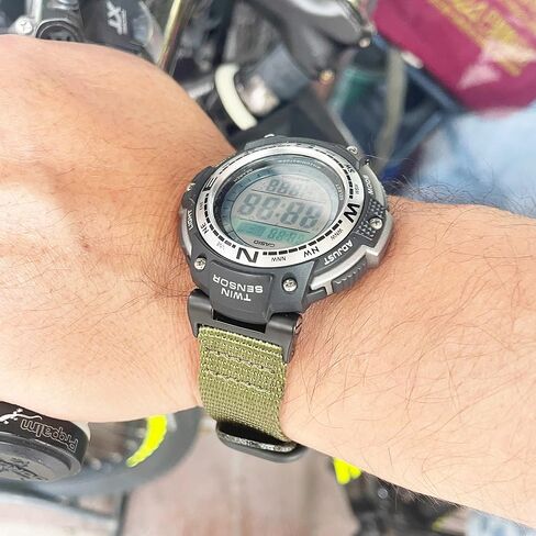 حزام نايلون حزام فرقة متوافقة مع Casio SGW 100/SGW-200/GW-3000B/GW-3500B ، حزام رياضي بديل للرجال والنساء in Kuwait