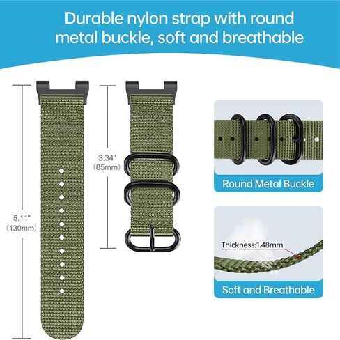 حزام نايلون حزام فرقة متوافقة مع Casio SGW 100/SGW-200/GW-3000B/GW-3500B ، حزام رياضي بديل للرجال والنساء in Kuwait