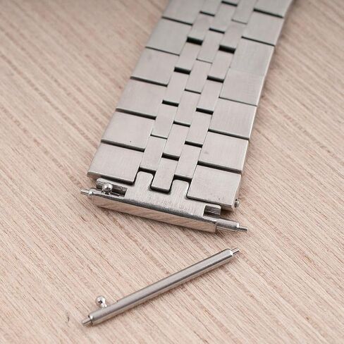 Watch Bracelet for Q Timex Band Replacement fits 36mm, 38mm, 40mm, M79, GMT, Chronograph - TQ18 Quick Release Jubilee Bracelet Strap - Stainless Steel Vintage BOR 18mm (Silver) in Kuwait
