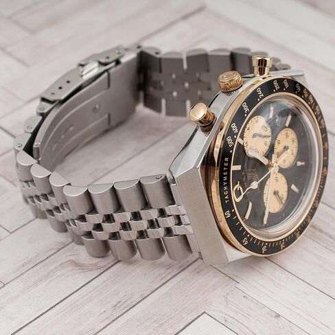 Watch Bracelet for Q Timex Band Replacement fits 36mm, 38mm, 40mm, M79, GMT, Chronograph - TQ18 Quick Release Jubilee Bracelet Strap - Stainless Steel Vintage BOR 18mm (Silver) in Kuwait