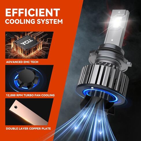 Fits for Chevy Colorado 2004 2005 2006 2007 2008 2009-2012 LED Light Bulb Combo,9005 High Beam 9006 Low Beam + H11/9045 Fog Lights Combo, 6500K,500% Brightness,Plug and Play,70W,6 Pack in Kuwait