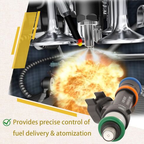0280158001 OE 8Cyl 5.4L Fuel Injectors,Compatible with/Ford 2005-2008 E150 E250 E350, E450 2006-2009,Expedition 5.4 2003-2004 |4 Holes| |Set of 8| in Saudi Arabia