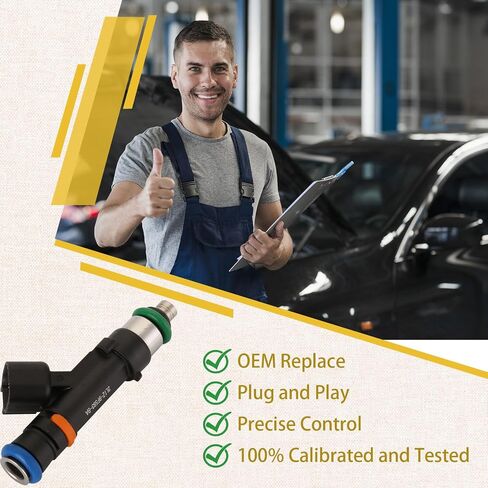 0280158001 OE 8Cyl 5.4L Fuel Injectors,Compatible with/Ford 2005-2008 E150 E250 E350, E450 2006-2009,Expedition 5.4 2003-2004 |4 Holes| |Set of 8| in Saudi Arabia