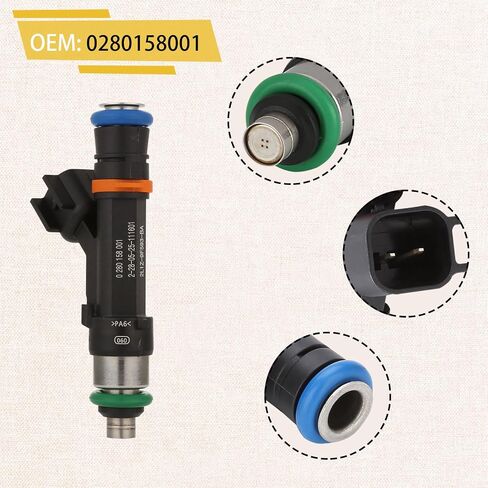 0280158001 OE 8Cyl 5.4L Fuel Injectors,Compatible with/Ford 2005-2008 E150 E250 E350, E450 2006-2009,Expedition 5.4 2003-2004 |4 Holes| |Set of 8| in Saudi Arabia
