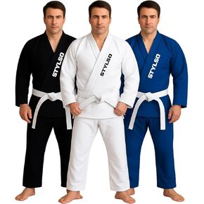 BJJ GI للرجال ، Kimono Brazilian Jiu Jitsu gi مع نسيج preshrunk ، تدريب معتمد من IBJJF جودو GI بدون حزام in Kuwait