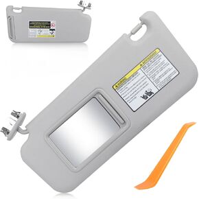 Gray Left Driver Side Sun Visor fit for Toyota RAV4 2006 2007 2008 2009 2010 2011 2012 2013 with Sunroof and Light Replaces#74320-42500-B0, 74320-42500-B3, 74320-42501-B3 in Saudi Arabia