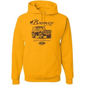 Ford Bronco Untamed 1966 ، Classic Retro USA Motors Cars and Trucks Sweatshirt in Saudi Arabia