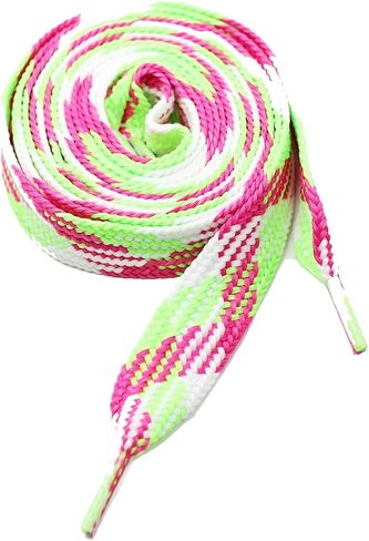 Thick Flat 3/4" Wide Shoelaces Solid Color for All Shoe Types in Saudi Arabia