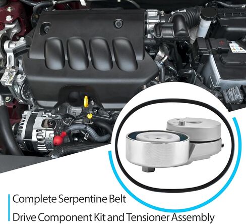حزام حزام سربنتين محرك أقراص مجموعة الموتر المتوافق مع نيسان سنترا 2.0L L4 DOHC 2007-2012 استبدال 90K-39162A in Saudi Arabia