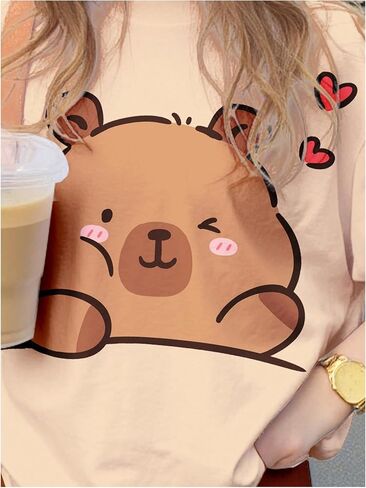 Girl's 2 Piece Cute Summer Outfits Cartoon Graphic Tees and Mini Biker Shorts Casual Set in Saudi Arabia