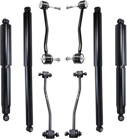 Detroit Axle-4WD Shocks Kit for Ford 2000-2004 F-250 F-350 Super Duty [DRW] 4 Assorbers Associpbly 4 Stabilizer Sway Bar Links 2001 2002 2003 Pront and الخلفية-مجموعة 8pc in Saudi Arabia