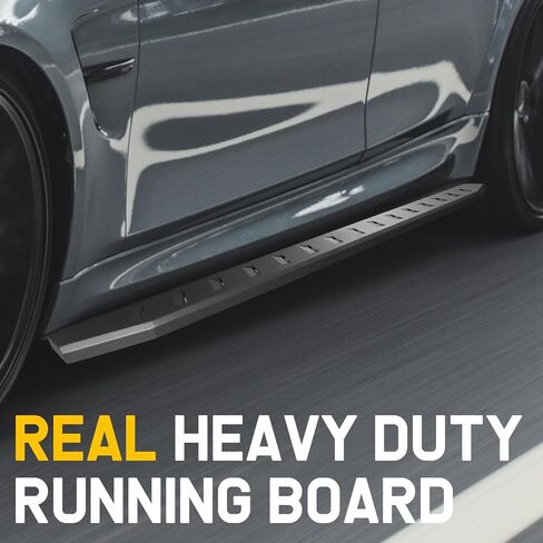 لوحات تشغيل سوداء 6 بوصة مخصصة FIT 2019-2025 Chevy Silverado/GMC Sierra 1500 & 2020-2025 Chevy Silverado/GMC Sierra 2500/3500 Crew Cab Side Step Nerf Bar in Saudi Arabia